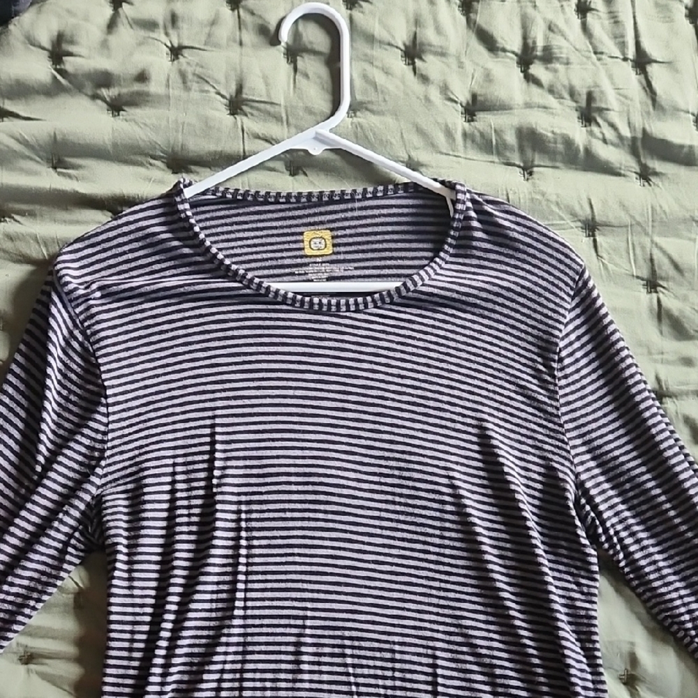 Striped Black and White Women's Wonder Wink Underscrub